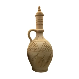 کوزه سفالی خام طرح گندم کد02